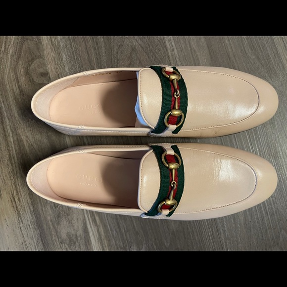 SOLD-NWT Gucci web loafers blush 37 - Picture 2 of 8